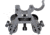 Kexuan Barrel Clamp Bipod, 7 8.25 in, Black, BP04