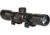 Kexuan Kexuan 4X32 Compact Scope w/Picatinny Scope Rings, 1 in Tube, Red/Green 5 Line Reticle, Black, KX 4X32MLF-PT