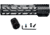 Kexuan M-LOK Free Float Handguard for .308 DPMS Low Profile Uppers, 10 in, Black, MM38E10-L