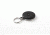 Key-Bak 481B-HD Industrial Retractable Reel w/ 48in Stainless Steel Cable, 8oz Retraction, Plain Back, Black Front, Split Ring 0481-004