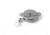 Key-Bak 7LSC Industrial Retractable Reel w/ 24in Stainless Steel Chain, Steel Bracket Mount Back, Chrome Front, Plastic Hose Clamp/Tool Holder 0007-023