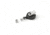 Key-Bak Mini-Bak ID Retractable Reel w/ 36in Nylon Cord, Swivel Bulldog Clip, Vinyl ID Strap, Gray 0064-005