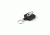 Key-Bak Mini-Bak Square Retractable Reel w/ 36in Nylon Cord, Swivel Bulldog Clip, Split Ring, Black 0027-S05