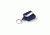 Key-Bak Mini-Bak Square Retractable Reel w/ 36in Nylon Cord, Steel Belt Clip, Split Ring, Red 0081-S05