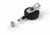 Key-Bak Retract-A-Badge ID 5-Pack Retractable Reel w/ 36in Cord, Swivel Bulldog Clip, Vinyl ID Strap, Black 0200-232