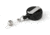 Key-Bak Retract-A-Badge ID 5-Pack Retractable Reel w/ 36in Cord, Belt Clip, Vinyl ID Strap, Black 0200-237
