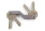 KeyDisk KeyDisk Mini Gun Metal Gray, 3in Overall, Comes With 10 Rubber Spacers And A Set Of Extenders, Bottle Opener/Key Fob Attachment, SS Screws, Capacity 8 Keys, KYD002