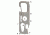 KeyGear Survival Multi-Tool,Silver 50-KEY0065-02
