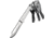 KeySmart Mini Folding Knife, Stainless Steel, Stainless Steel, KS815-SS