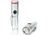 KeySmart Nano Torch Twist Pivot Head Flashlight, Aluminum, Silver, KS819-SVR
