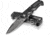 Kilimanjaro Gear Annex Folding Knife,3.5in, Black G10 Handle, Black Plain Blade KJ910029