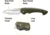 Kilimanjaro Gear Firma Folding Knife,3.2in Plain Blade,OD Green Handle KJ910016