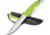 Kilimanjaro Gear Talbot Fixed Blade Knife,5.8in,Green Rubberized Handle,Clip Point ComboEdge Blade KJ910045