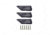 Kimber 1911 MAG Bumper pads set of 3 black, 4100300