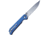Kizer Cutlery Begleiter Linerlock Blue Folding Knife, 3.63in Stonewash Vg-10 SS Blade, Blue G10 Handle, Thumb Stud, Pocket Clip, V4458A3