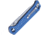 Kizer Cutlery Begleiter Linerlock Blue Folding Knife, 3.63in Stonewash Vg-10 SS Blade, Blue G10 Handle, Thumb Stud, Pocket Clip, V4458A3