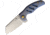 Kizer Cutlery C01C Mini Framelock Blue Folding Knife, 2.5in Stonewash Cpm S35Vn SS Blade, Blue Anodized Titanium Handle, Pocket Clip, Black Nylon Pouch, KI3488A2