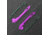 Kizer Cutlery Hyper Aluminium Handle, Purple/Green, H3632PG