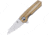 Kizer Cutlery Lieb Linerlock Folding Knife, Brown, Brown micarta handle, V2541N4