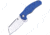 Kizer Cutlery Mini C01C Linerlock Blue Folding Knife, 2.5in Satin Vg-10 SS Wharncliffe Blade, Blue G10 Handle, Pocket Clip, V3488-A3