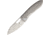 Kizer Cutlery Wanderer Framelock Folding Knife, 3.5in Stonewash Cpm S35Vn SS Drop Point, Gray Matte Finish Titanium Handle, Thumb Pull, Pocket Clip, Camo Nylon Case, KI4500