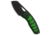 Kizer Kizer Hornet Fixed Blade Knife Green Acrylic 2.5" Black PVD &amp; Stonewashed, Green, 14C28N, adult, BHQ-231182