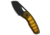 Kizer Kizer Hornet Fixed Blade Knife PEI 2.5" Black PVD &amp; Stonewashed, Yellow, 14C28N, adult, BHQ-231181