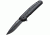 Kizlyar Biker-Z V1 Folding Knife,3.625in,Black Titanium AUS-8 Stainless Blade,Contoured 3D Textured Black G-10 Handle KK0128