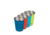 Klean Kanteen Steel Cup 10oz, 4 Pack, Dragon Tails, 1010583