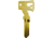 Klecker Knives &amp; Tools Klax Key W/ 1/4'' Hex Bit Drvr Brass