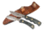 Knives of Alaska Alpha Wolf D2, Muskrat Combo Stag Handle Knives, Black 00362FG