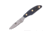 Knives of Alaska Badger Fixed Blade Knife, 2.64in, D2 Tool Steel, Drop Point Blade, Santoprene, Black Handle, 00040FG