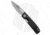 Knives of Alaska Onyx Folding Knife, 2.60in, CPM MagnaCut, Drop Point Blade, G-10, Black Handle, Black/Dark Gray, 6.75 inch, BHQ-221481