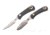 Knives of Alaska Muskrat / Cub Bear Combo Fixed Blade Knives, 2.25in / 2.75in, CPM-S30V Stainless Steel, Round Point/Caping Blade, Santoprene, Black Handle, 00102FG