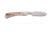 Knives of Alaska Muskrat / Cub Bear Combo Fixed Blade Knives, 2.25in / 2.75in, CPM-S30V Stainless Steel, Round Point/Caping Blade, Stag, Brown And White Sculpted Bone Handle, 00103FG