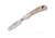 Knives of Alaska Muskrat Fixed Blade Knife, 2.25in, Magnacut Stainless Steel, Round Tip Blade, Stag, White/Brown, 00056FG