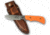 Knives of Alaska Trekker Series Elk Hunter D2 Knife, Suregrip Handle, Hunters Orange 00177FG