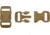 Knotty Boys Hard Plastic Buckle-50 Piece, Coyote Brown, 3/8in. KYBZ05C