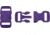 Knotty Boys Hard Plastic Buckle-50 Piece, Purple, 3/8in. KYBZ05P
