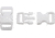 Knotty Boys Hard Plastic Buckle-50 Piece, White, 3/8in. KYBZ05W
