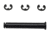 KNS Precision Bolt Catch Retaining Pin for the AR15/M16 w/3 C-Clip Retainers, Black Bolt Catch Retaining Pin