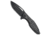Koenig Arius Folding Knife, 3.50in, CTS-204P, Drop Point Blade, Carbon Fiber, Black Handle, Contoured, Black/Black, 8.50 inch, BHQ-81014