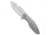Koenig Arius Folding Knife, 3.50in, Bohler M390 Stainless Steel, Drop Point Blade, Titanium, Blue/Gray Handle, Standard, Blue/Gray/Gray, 8.50 inch, BHQ-207410