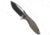 Koenig Arius Folding Knife, 3.50in, CTS-204P, Drop Point Blade, Titanium, Bronze Handle, Ti w/ LP, Bronze/Black Gray, 8.50 inch, BHQ-82730