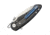 Krudo VICE Framelock Folding Knife, 3.5in Satin 9Cr18Mov SS Blade, Black SS Handle With Carbon Fiber Inlay, Pocket Clip, Thumb Wedge, KVCE243