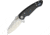 Krudo VICE Framelock Folding Knife, 3.5in Satin 9Cr18Mov SS Blade, Black SS Handle With Carbon Fiber Inlay, Pocket Clip, Thumb Wedge, KVCE243