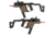 Krytac / KRISS USA Licensed Kriss Vector Airsoft AEG SMG Rifle, Dual Tone, Large, KTAEG-VSMGF-2T01