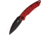 Kubey Leaf Linerlock Red