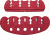 Kwikee Kwiver Arrow Holders, Fits K4 Combo and K4 Lite, Red, KAH4R