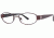 LAmy Claudia Single Vision Prescription Eyeglasses - Frame Burgundy, Size 49/17mm LYCLAUDIA02